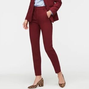 JCrew Cameron Burgundy Pants